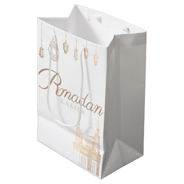 Moyen ramadan Kareem sac cadeau pour la célébration (Devant Angle)