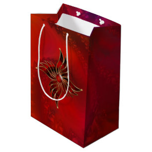 Moyen Rouge comme sac cadeau de flamme