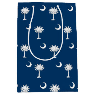 Moyen Sac à cadeau avec le drapeau de la Caroline du Sud