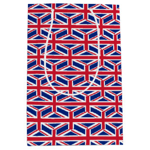 Moyen Sac à cadeau avec le drapeau du Royaume-Uni