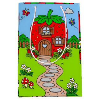 Moyen Sac à cadeau coloré de taille moyenne pour joyeux
