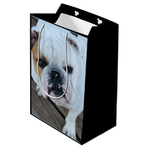 Moyen Sac anglais de cadeau de chien de bouledogue