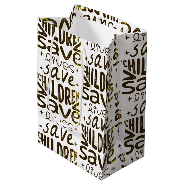 Moyen Sac cadeau (Devant Angle)