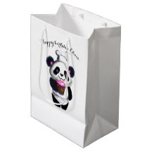Sac cadeau à l'ours Panda Cute