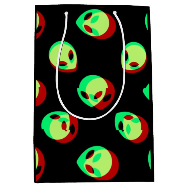 Moyen Sac cadeau Alien (Devant)