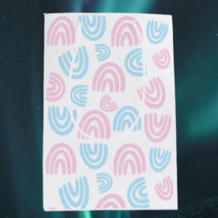 Moyen Sac Cadeau Arc-en-Ciel Pastel Fierté Trans