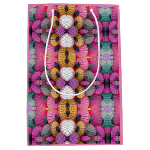 Moyen Sac cadeau aux parapluies Abstraits colorés