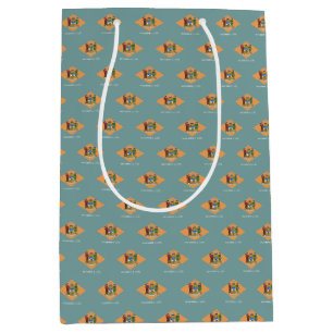 Moyen Sac cadeau avec drapeau Delaware, USA