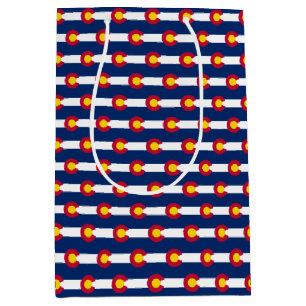 Moyen Sac cadeau avec drapeau du Colorado, USA