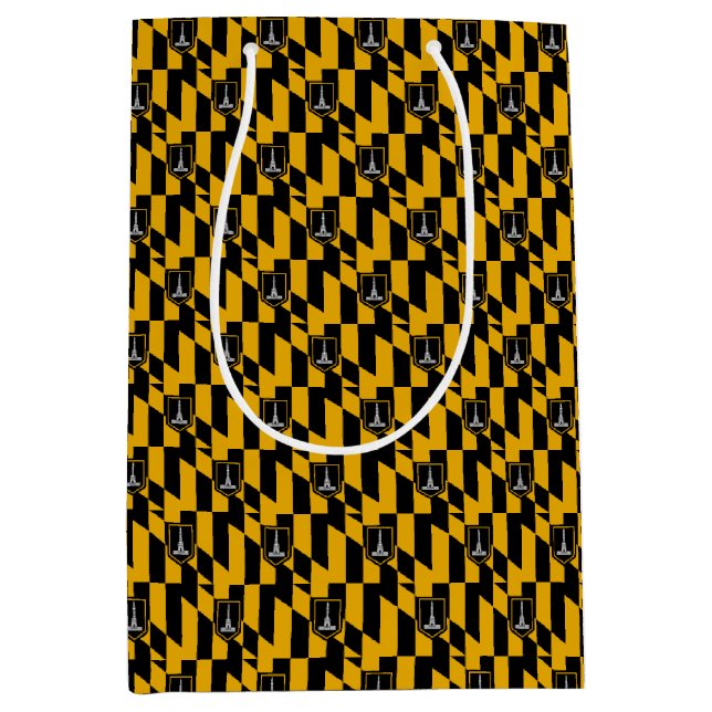 Moyen Sac cadeau avec le drapeau de Baltimore, USA (Devant)