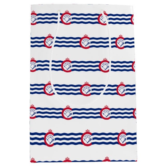 Moyen Sac cadeau avec le drapeau de Cincinnati, USA (Devant)