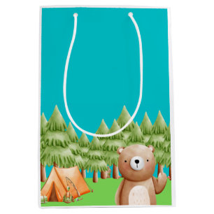 Moyen Sac cadeau Aventure Ours Bastion
