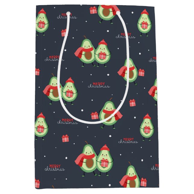 Moyen Sac Cadeau Avocats de Noël (Devant)