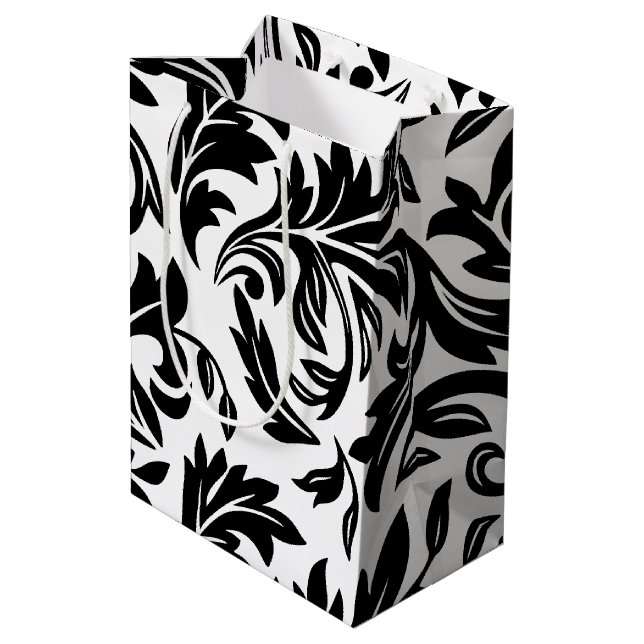 Moyen Sac cadeau blanc - P0358 (Dos Angle)