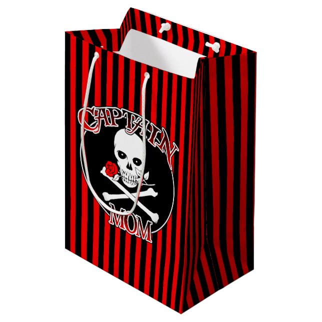 Moyen Sac cadeau Captain Mom (Devant Angle)