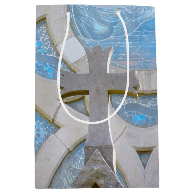 Moyen Sac cadeau Christian Cross (Devant)