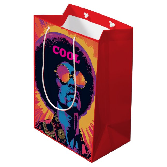 Moyen Sac cadeau cool/rétro (Dos Angle)