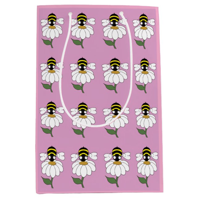 Moyen Sac cadeau Daisy (Devant)