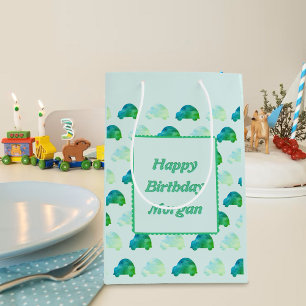 Moyen Sac cadeau d'anniversaire personnalisé - Motif de