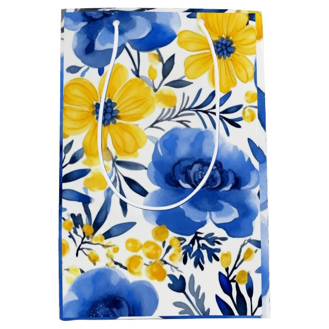 Moyen Sac cadeau de beauté florissante (Devant)