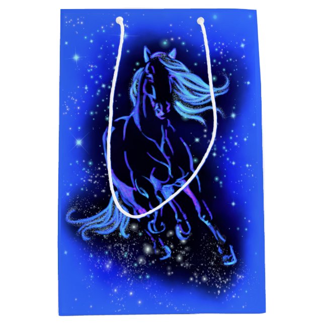 Moyen Sac cadeau de cheval (Devant)