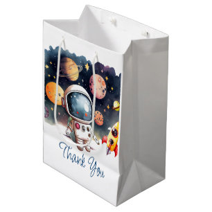 Moyen Sac cadeau de fête pour planètes de l'espace