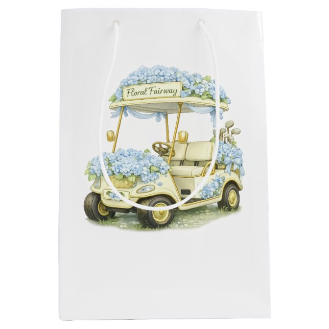 Moyen Sac cadeau de golf Floral Fairway (Devant)