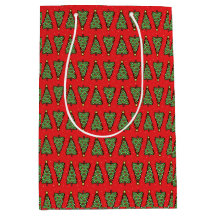 Sac cadeau de Noël arbre festif