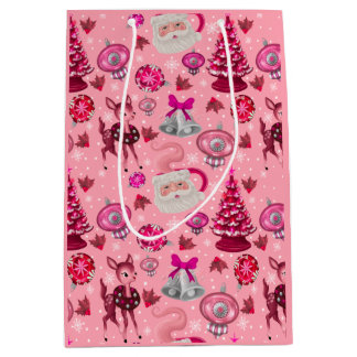 Moyen Sac cadeau de Noël Vintage