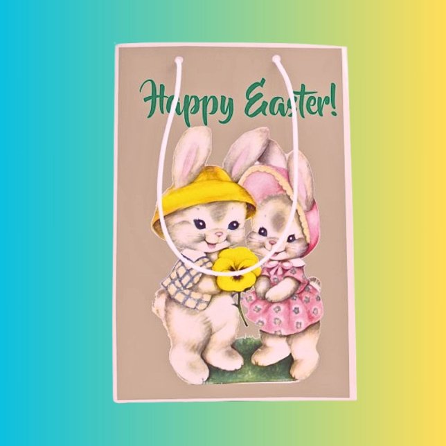 Moyen Sac cadeau de Pâques à thème lapin parfait pour le (Créateur téléchargé)