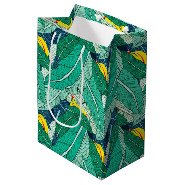 Moyen Sac cadeau de paradis tropicaux (Devant Angle)
