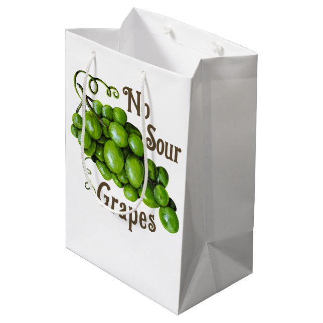 Moyen Sac cadeau de raisins (Dos Angle)