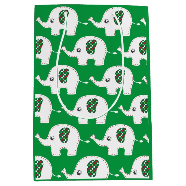 Moyen Sac cadeau d'éléphant blanc (Devant)