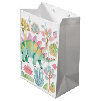 Moyen Sac cadeau dinosaure pour filles