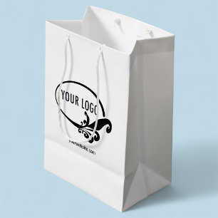Moyen Sac Cadeau Entreprise Logo Marque Promotionnel 25 