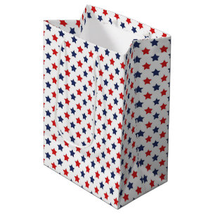 Moyen Sac Cadeau Étoiles Patriotiques