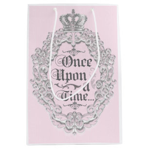 Moyen Sac cadeau Fairytale Vintage IL ÉTAIT UNE FOIS