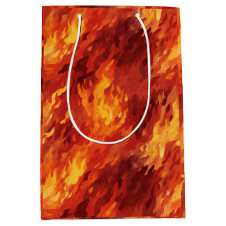 Moyen Sac cadeau Feu Flamme