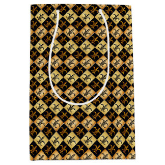 Moyen Sac Cadeau Fleur De Lis