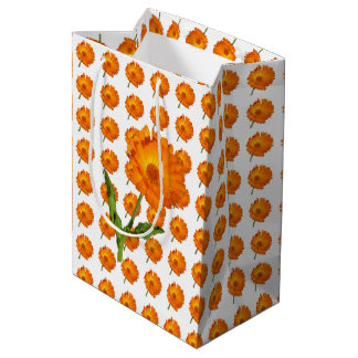 Moyen Sac cadeau - Fleurs de calendula