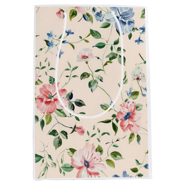 Moyen Sac Cadeau Floral - Blossom Bright! (Devant)