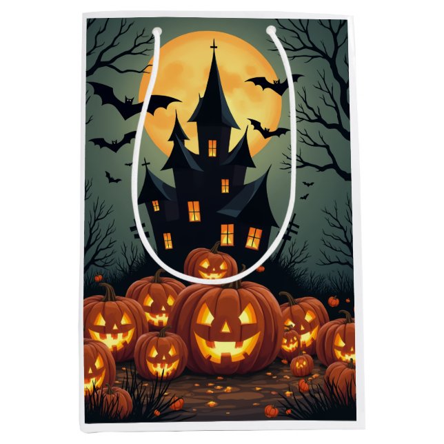 Moyen Sac cadeau Halloween (Devant)