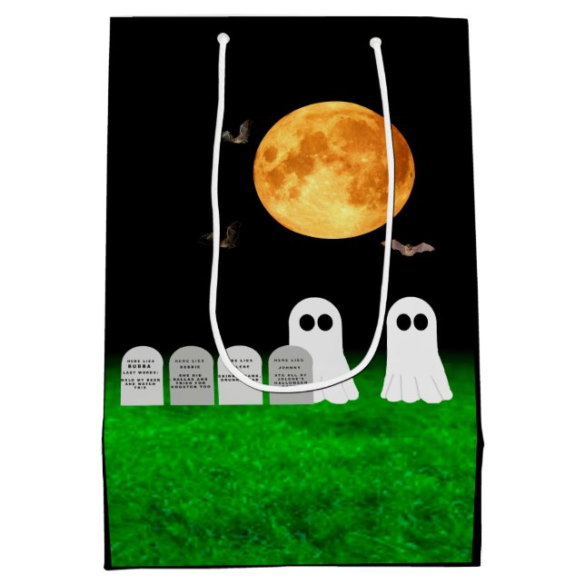 Moyen Sac cadeau Halloween (Dos)