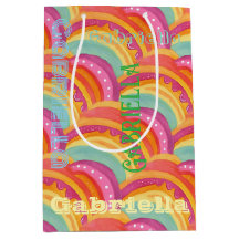 Sac cadeau Happy Watercolor personnalisé