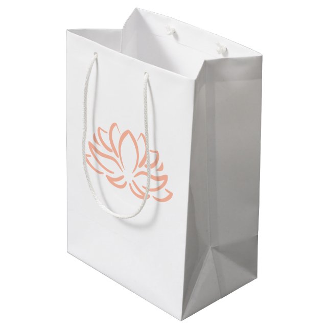 Moyen Sac cadeau Lotus Flower : Sac cadeau Zen (Dos Angle)