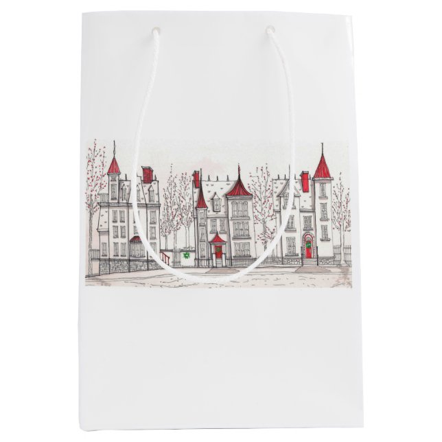 Moyen Sac cadeau maison de vacances (Devant)