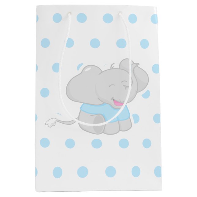 Moyen Sac cadeau mignon Baby shower (Devant)