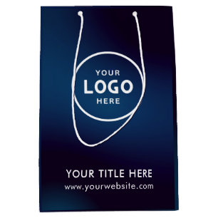 Moyen Sac cadeau minimaliste simple d'affaires moderne