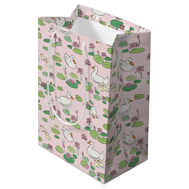 Moyen Sac cadeau Nénuphar canard (Dos Angle)