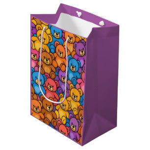 Moyen Sac cadeau Nounours lumineux